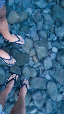 Das Wasser war so klar - man sieht es gar nicht!