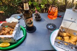 Unser Mittagssnack am Campingplatz - Butterzart