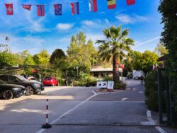 Der Eingang zum Campingplatz in Pisa