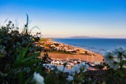 Der Ausblick von der Burg von Castiglione