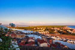 Der Ausblick von der Burg von Castiglione