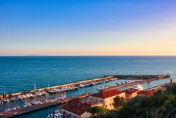 Der Ausblick von der Burg von Castiglione