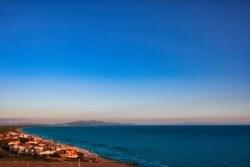 Der Ausblick von der Burg von Castiglione
